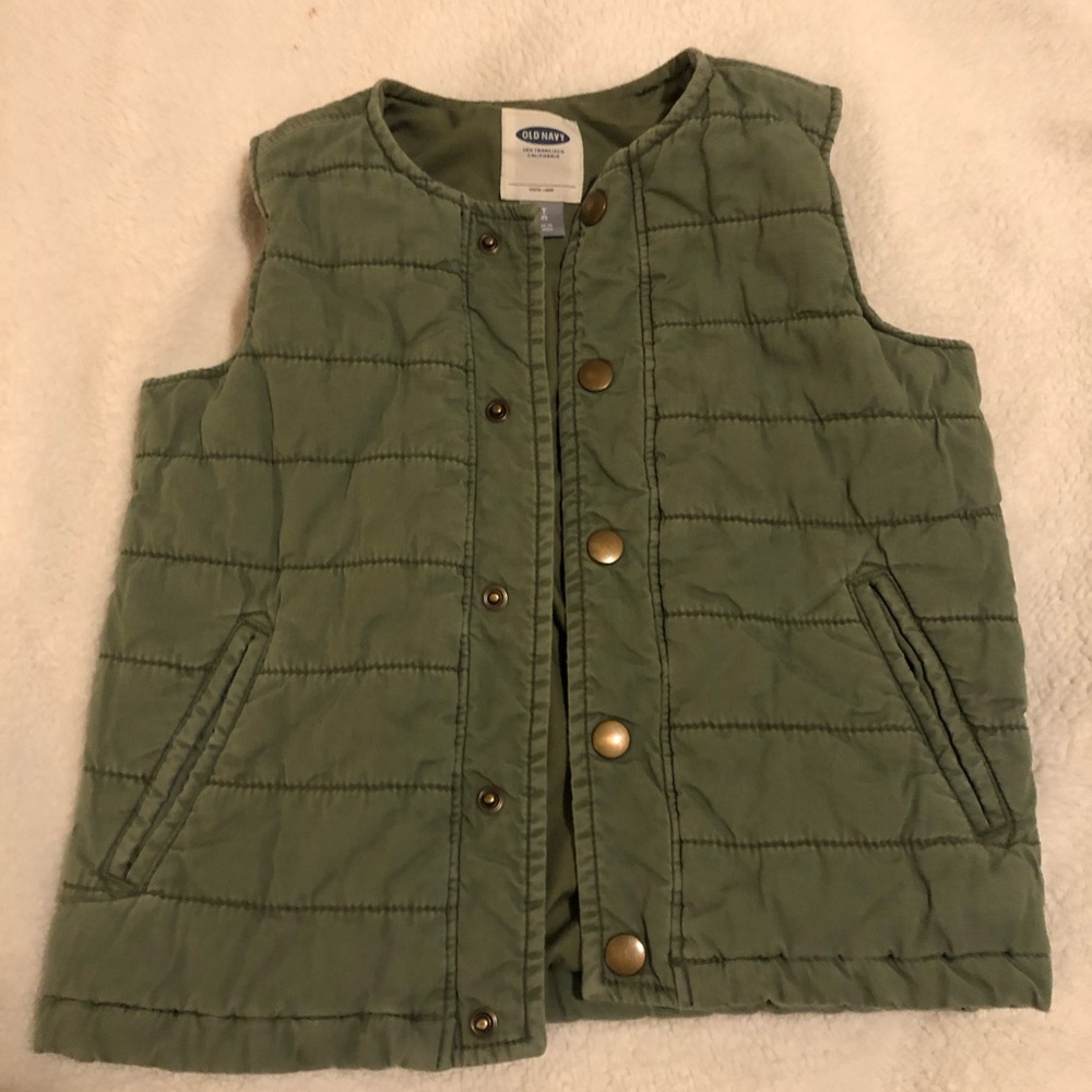 4t old navy vest military green